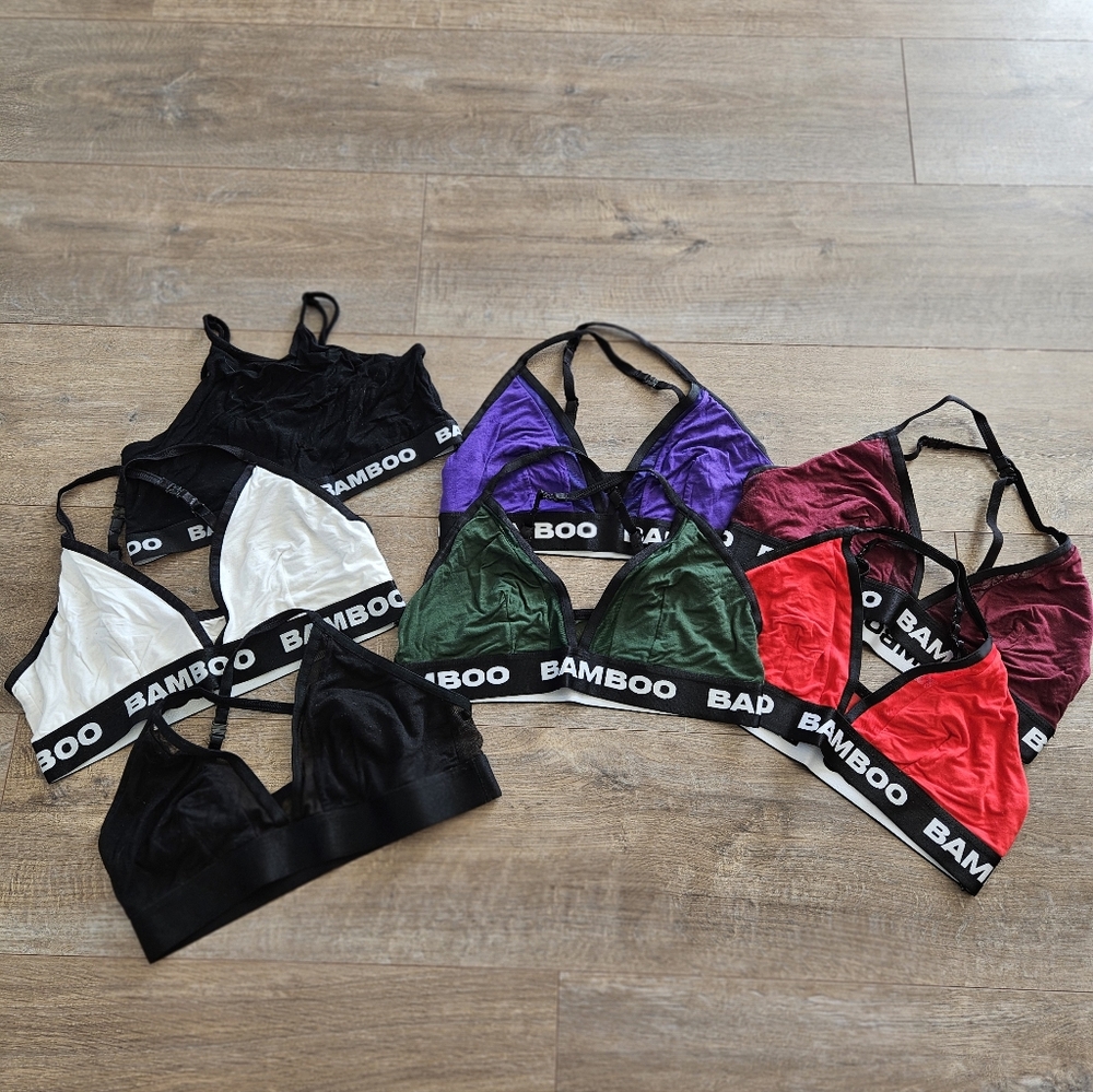 7 Bamboo Underwear Bralettes Large